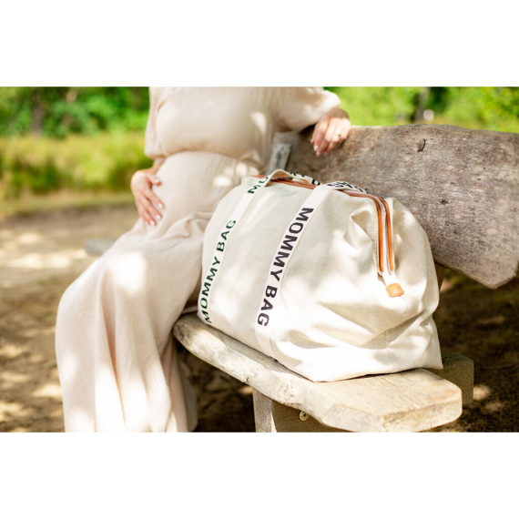 Сумка Childhome Mommy bag Signature canvas (off white)