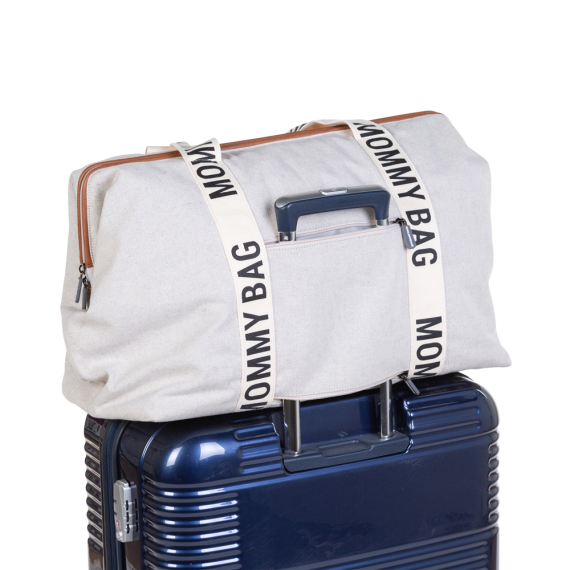 Сумка Childhome Mommy bag Signature canvas (off white)