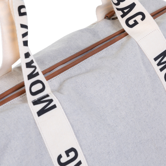 Сумка Childhome Mommy bag Signature canvas (off white)