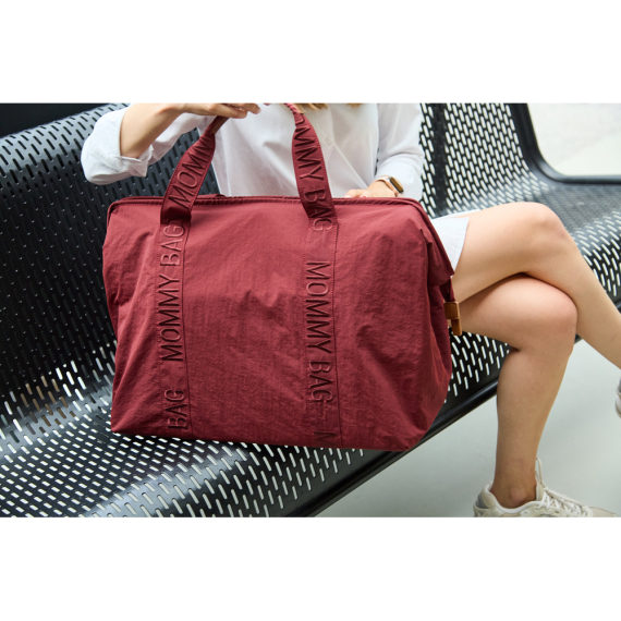 Сумка Childhome Mommy bag Signature (burgundy)