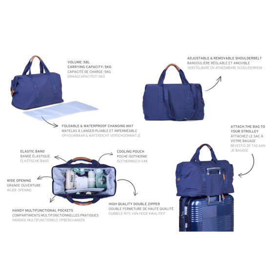 Сумка Childhome Mommy bag Signature (navy)
