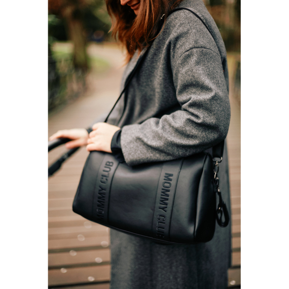 Сумка Childhome Mommy club Signature vegan (leather black)