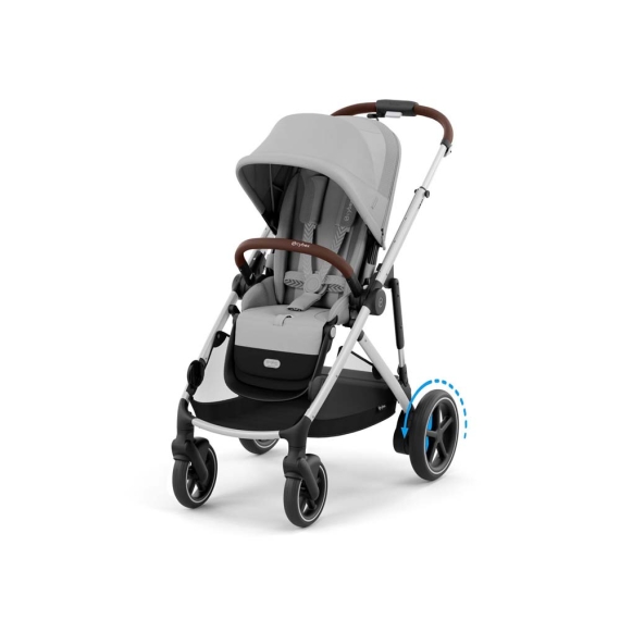 Прогулянкова коляска Cybex eGazelle S (SLV / Stone Grey)