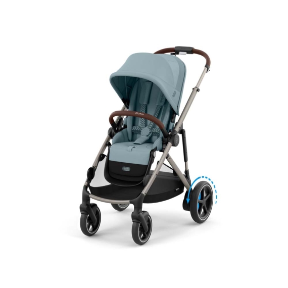 Прогулянкова коляска Cybex eGazelle S (TPE / Stormy Blue)