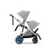 Прогулянкова коляска Cybex eGazelle S (SLV / Stone Grey)