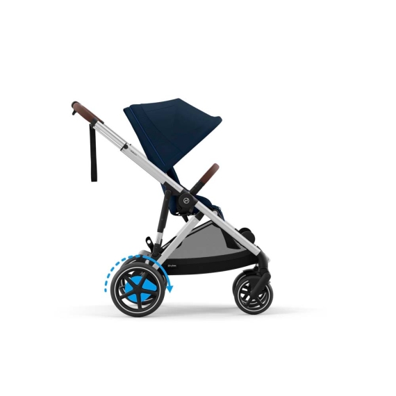 Прогулянкова коляска Cybex eGazelle S (SLV / Ocean Blue)