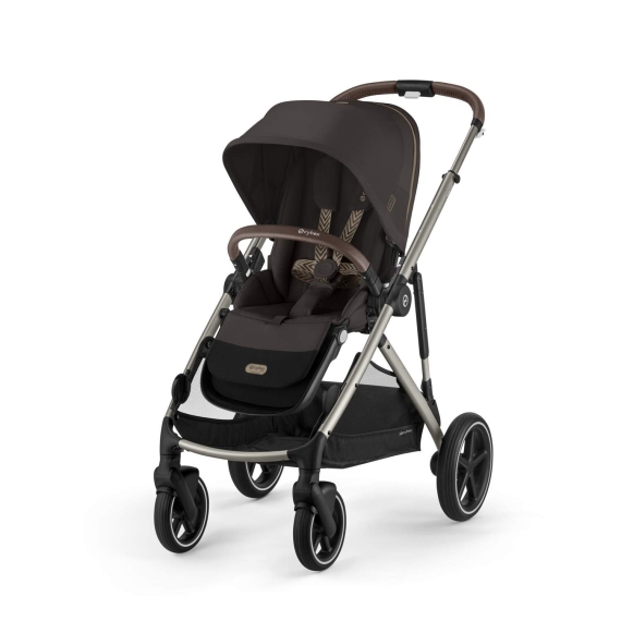 Прогулянкова коляска Cybex Gazelle S Twin mode (BLK / Chocolate Brown)