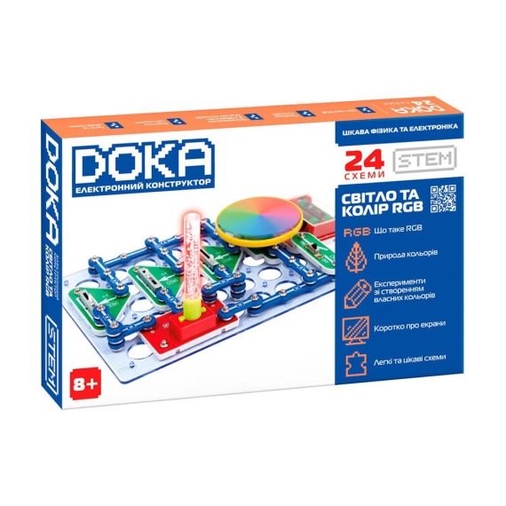 Електронний конструктор Doka Світло та колір RGB