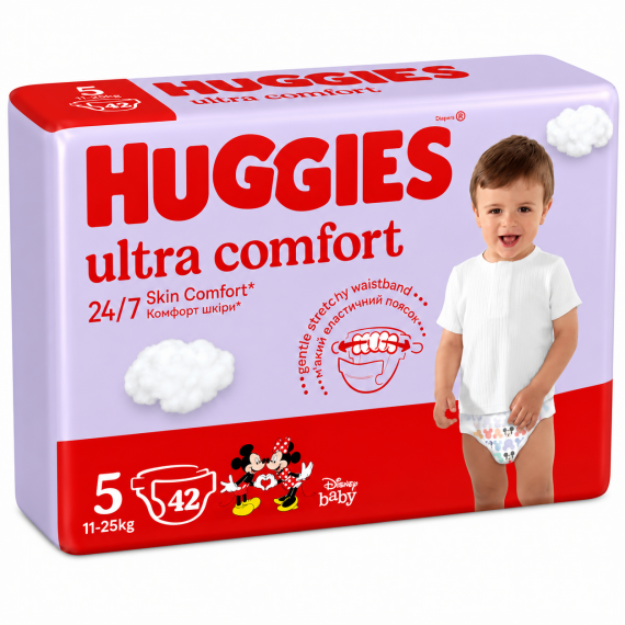 Підгузки Huggies Ultra Comfort 5, 11-25 кг, Jumbo, 42 шт