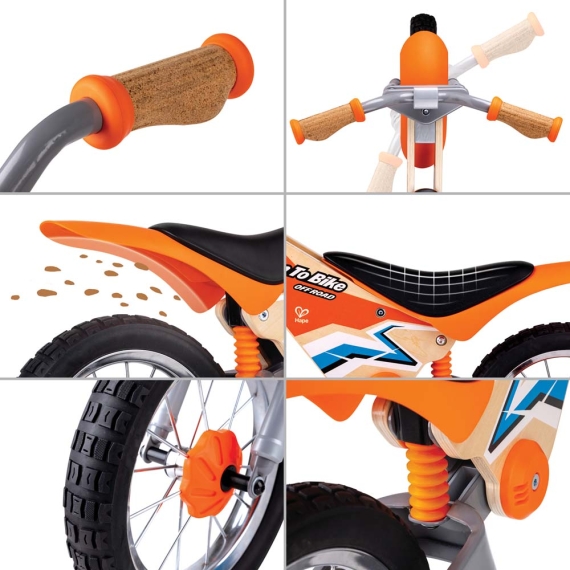 Біговел Hape двоколісний (помаранчевий)