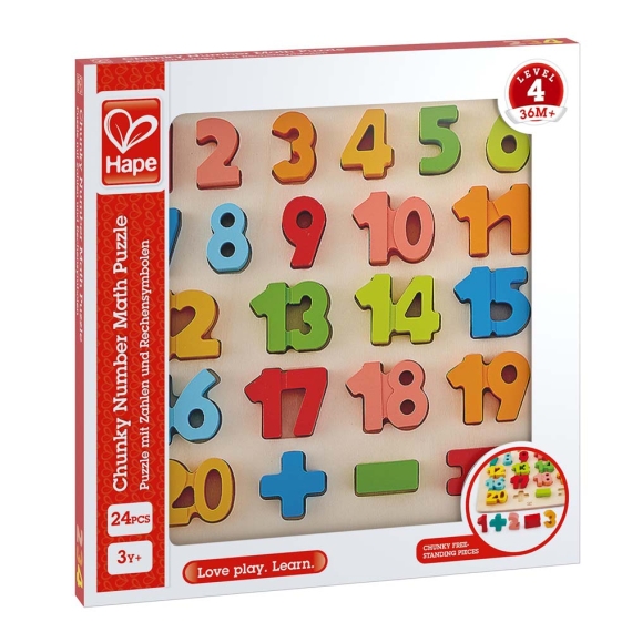 Дерев'яний пазл Hape Цифри