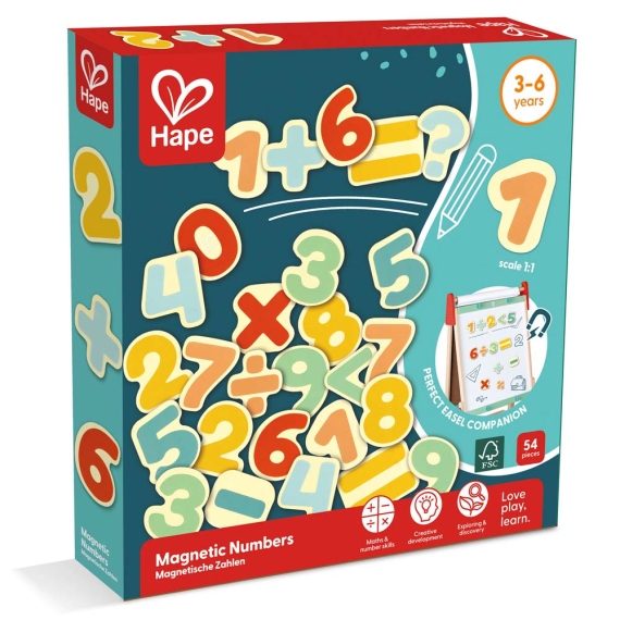 Набір магнітів Hape Цифри, 54 шт