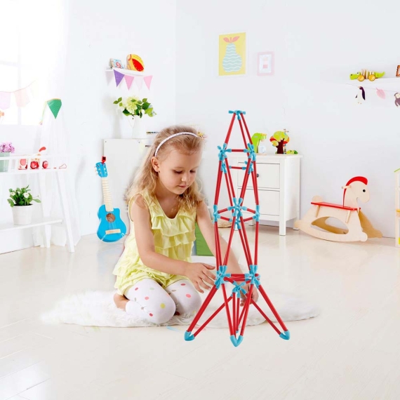 Конструктор бамбуковий Hape Flexistix Креативні фігури, 133 деталі