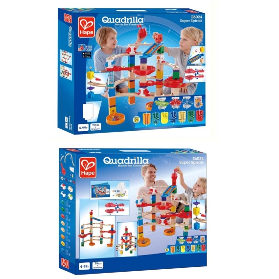 Конструктор-лабіринт Hape Quadrilla Спіралі, 129 ел