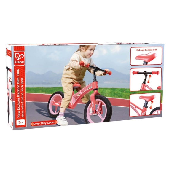 Біговел Hape Нове дослідження двоколісний (рожевий)