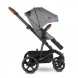 Коляска Easy Walker Harvey3 Exlusive Grey + кроватка Italbaby Flash с матрасом и постелью