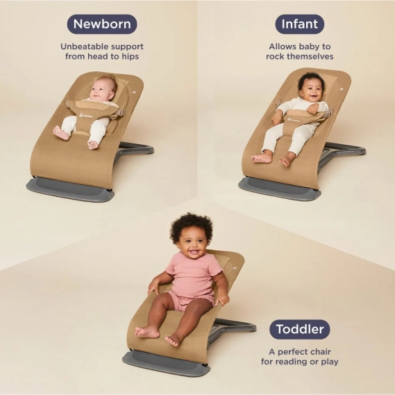 Крісло-шезлонг Ergobaby Evolve Bouncer (Camel)