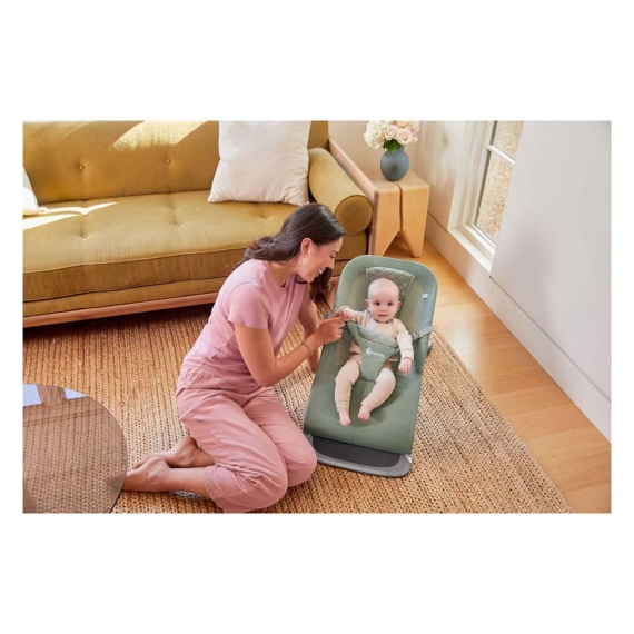 Крісло-шезлонг Ergobaby Evolve Bouncer (Cream Mesh)