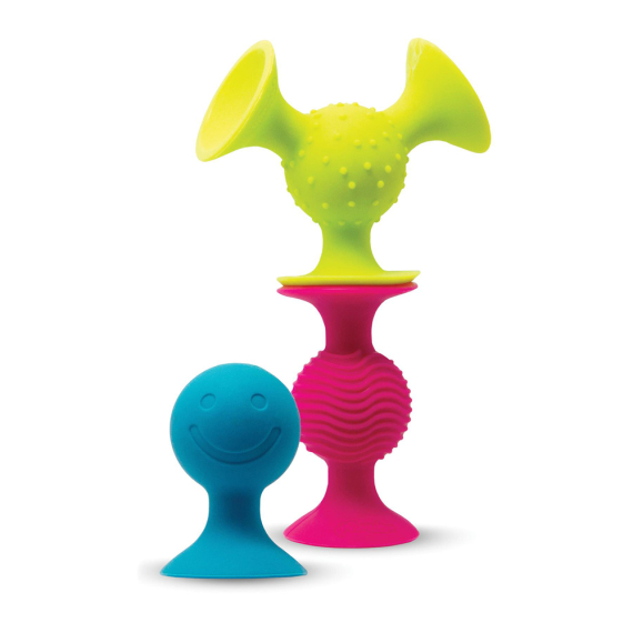 Набір сенсорних брязкалець Fat Brain Toys pipSquigz, 3 шт