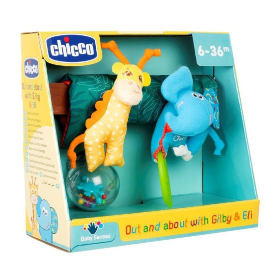 Іграшка на коляску Chicco Жирафа Джилбі та Слоненя Елі