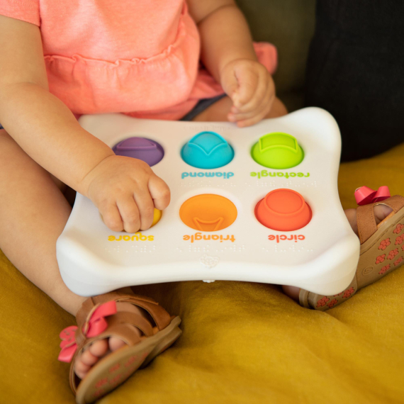 Сенсорна іграшка Fat Brain Toys Dimpl Duo Колір Форма Брайль