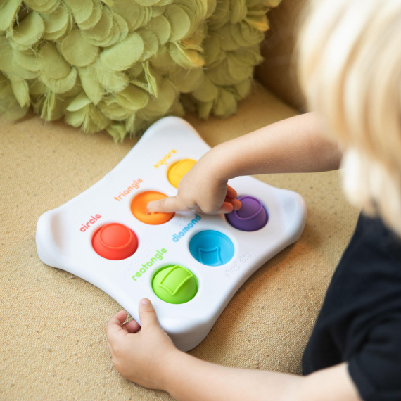 Сенсорна іграшка Fat Brain Toys Dimpl Duo Колір Форма Брайль
