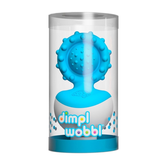 Прорізувач-неваляшка Fat Brain Toys dimpl wobl (блакитний)