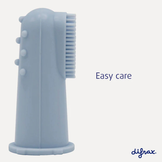 Силиконовая зубная щетка Difrax, массажная (Blue)