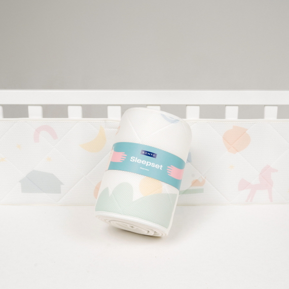 Зимова постіль Sonto Sleepset 120x60 см із заокругленими кутами, 2од (Ванільне молоко)