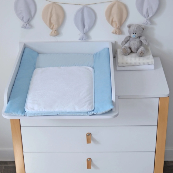 Cповивальний матрац Baby Veres 50х70 см (Velour Medium blue)
