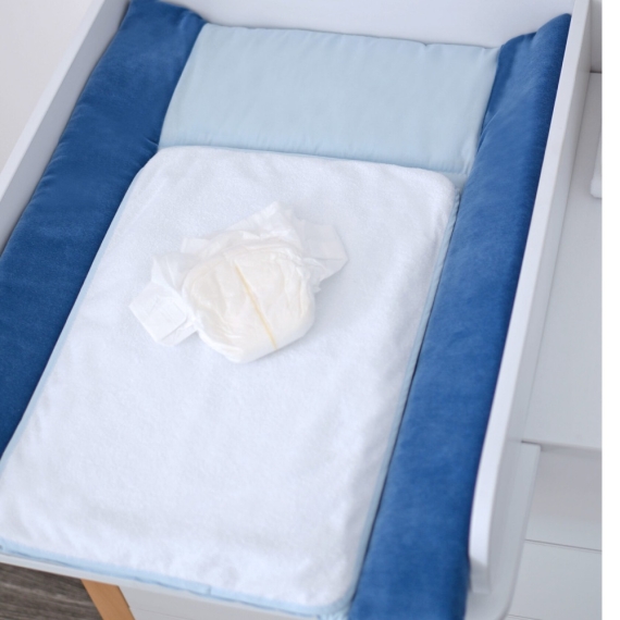 Cповивальний матрац Baby Veres, 50х70 см (Velour Deep blue)