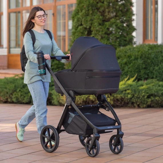 Універсальна коляска 2 в 1 CARRELLO Omega CRL-6540/1 (Cosmo Black)