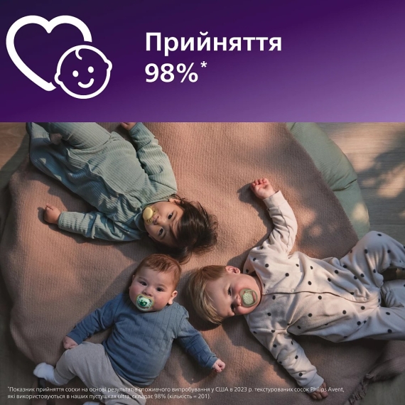 Пустушка Philips Avent Ultra Air, 0-6 міс, 2 шт (жовто-рожева)