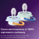 Пустушка Philips Avent Ultra Air, 0-6 міс, 2 шт (жовто-блакитна)