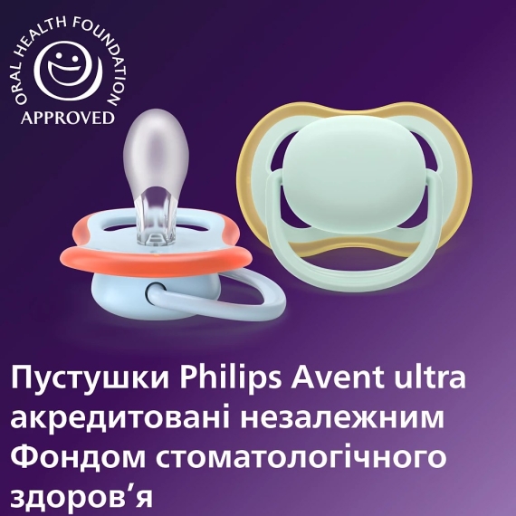 Пустушка Philips Avent Ultra Air, 0-6 міс, 2 шт (бірюзово-блакитна)