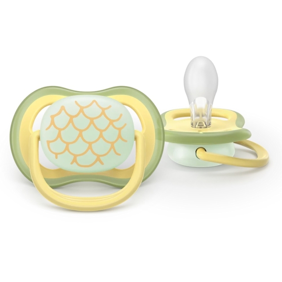 Пустушка Philips Avent Ultra Air Нічна SCF376_27, 0-6 міс, нейтральна, 2 шт