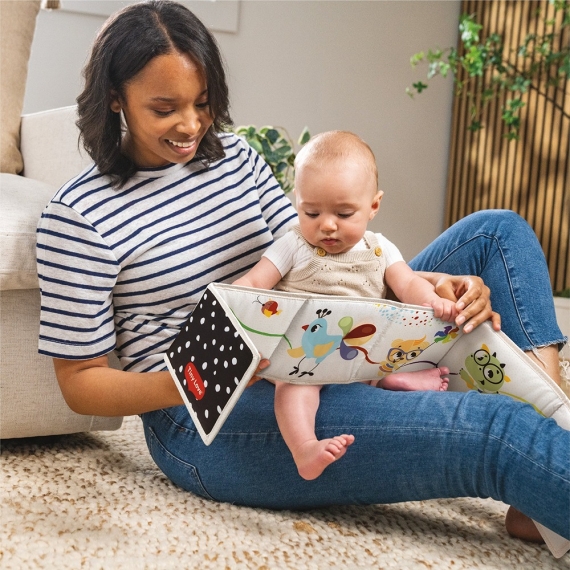 Двостороння книжечка-бортик з інтерактивними елементами Tiny Love Born to Party, від народження