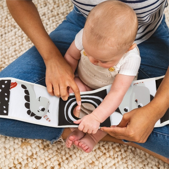 Двостороння книжечка-бортик з інтерактивними елементами Tiny Love Born to Party, від народження