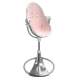 Стільчик для годування Bloom Fresco з бавовняним вкладишем (Silver / Blush Pink)