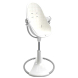 Стільчик для годування Bloom Fresco з бавовняним вкладишем (White / Coconut White)