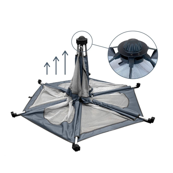 Манеж дитячий DreamBaby Adventure (Blue/Grey)