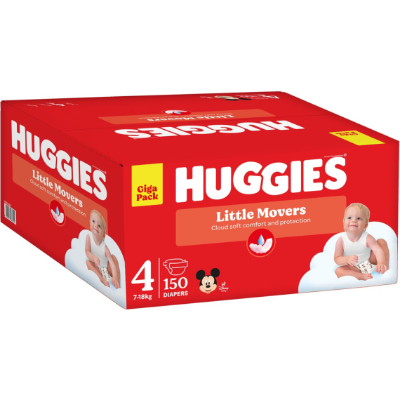 Підгузки Huggies Little Movers 4, 7–18 кг, 50 шт
