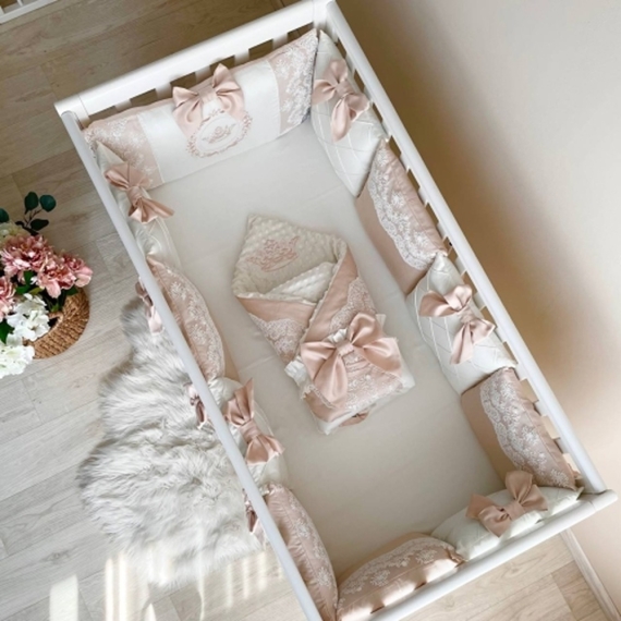 Комплект постільної білизни Baby Chic Колекція №1 Classic, 4 елементи (крем)