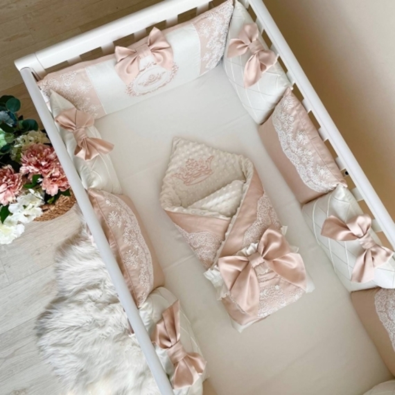 Комплект постільної білизни Baby Chic Колекція №1 Classic, 4 елементи (крем)