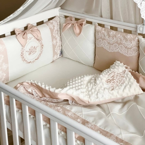 Комплект постільної білизни Baby Chic Колекція №1 Classic, 4 елементи (крем)
