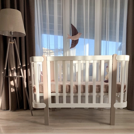 Дитяче ліжко Верес ЛД 5 Монако (капучино-білий)