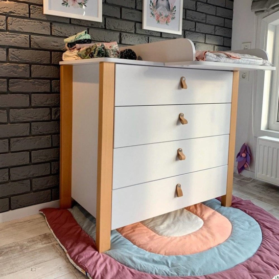 Комод Верес 900 Монако (біло-буковий)