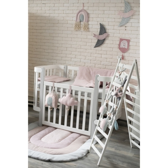 Дитяче ліжко Верес ЛД 5 Монако (біло-сірий)