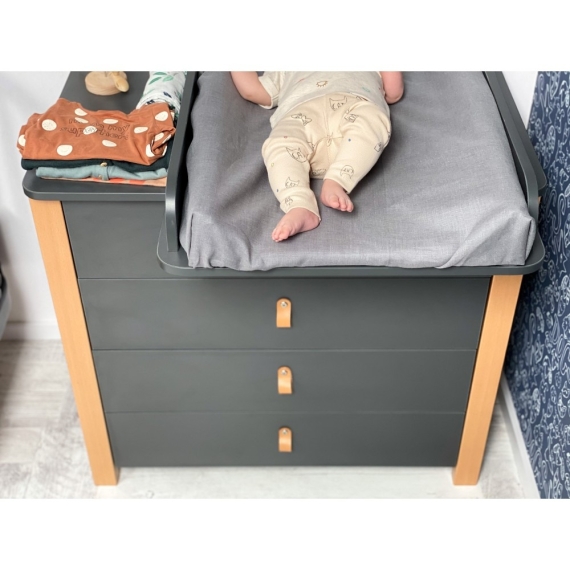 Комод Верес 900 Монако (темно-сірий)