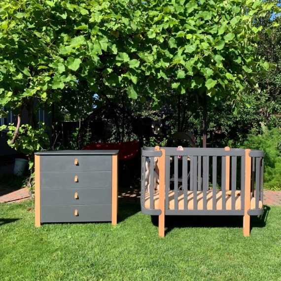 Дитяче ліжко Верес ЛД 5 Монако (темно-сірий)